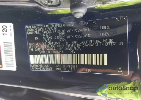 2019 Toyota Sienna Xle 8 Passenger from USA, damaged, VIN 5TDYZ3DC4KS981481